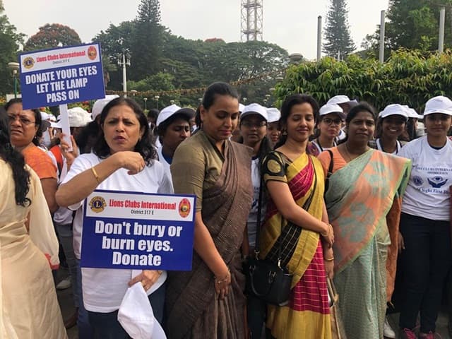 Bishop Cotton Women's Christian College Bangalore Walkathon for World Sight Day photo 2